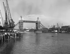 Tower Bridge, London, c1955. Creator: Arthur Charles Kirby Ware