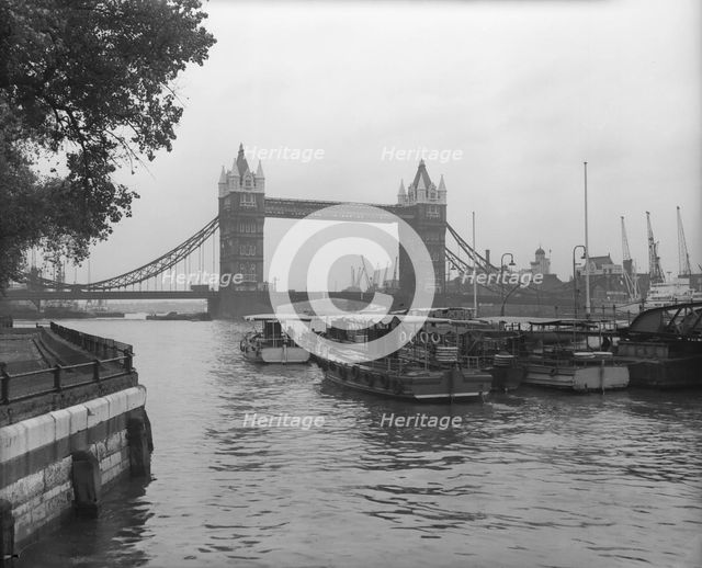 Tower Bridge, London, c1955. Creator: Arthur Charles Kirby Ware.