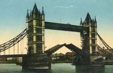 Tower Bridge, London, c1910. Creator: Unknown