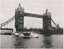 Tower Bridge, Tower Hill, Tower Hamlets, Greater London Authority, 1951. Creator: JR Uppington