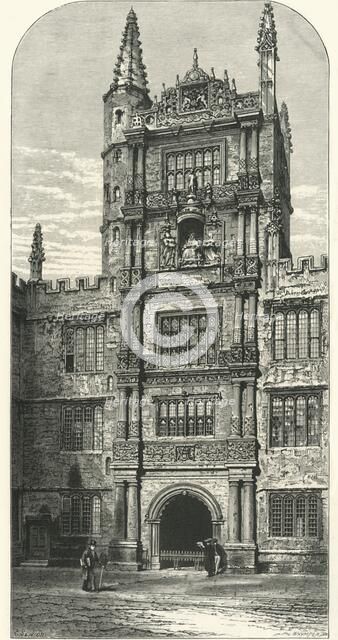 'Tower in the Schools' Quadrangle', c1870.