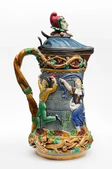 Tower-Jug, England, 1872. Creator: Minton