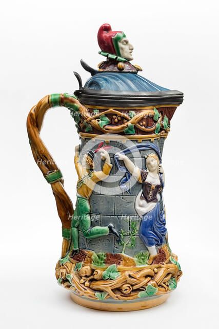 Tower-Jug, England, 1872. Creator: Minton.