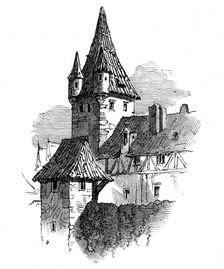 Tower on the walls, 1864. Creator: Unknown