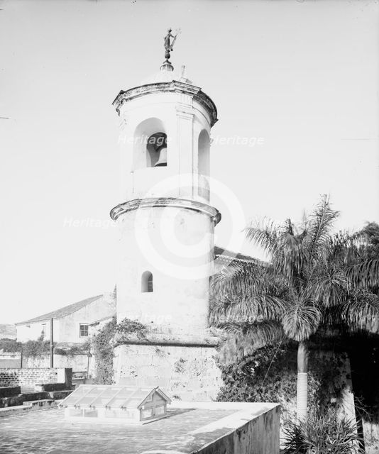 Tower of Cuartel De La Fuerza, Havana, Cuba, c1904. Creator: Unknown.