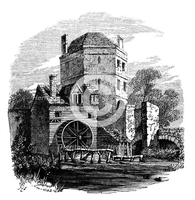 Tower of Franciscan friary, Oxford, c1860. Artist: Unknown