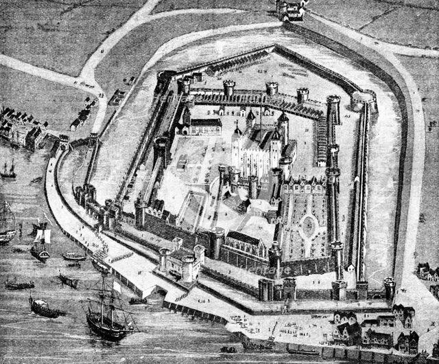 Tower of London, 16th century (1909). Artist: Unknown