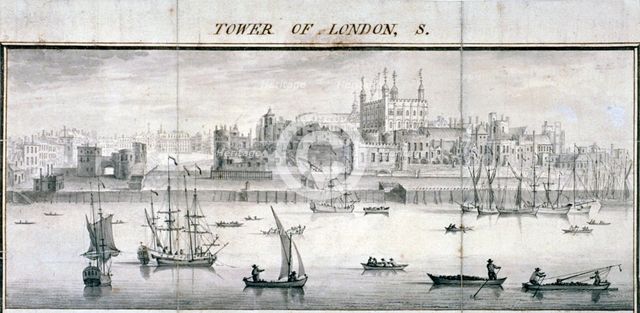 Tower of London, 1737. Artist: Samuel Buck