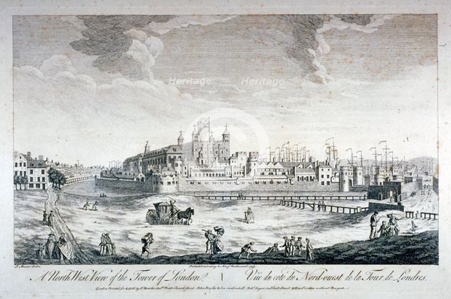 Tower of London, 1753. Artist: Anon