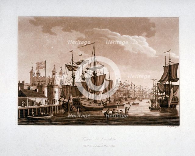 Tower of London, 1799. Artist: C Rosenberg