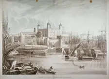 Tower of London, 1819. Artist: Daniel Havell