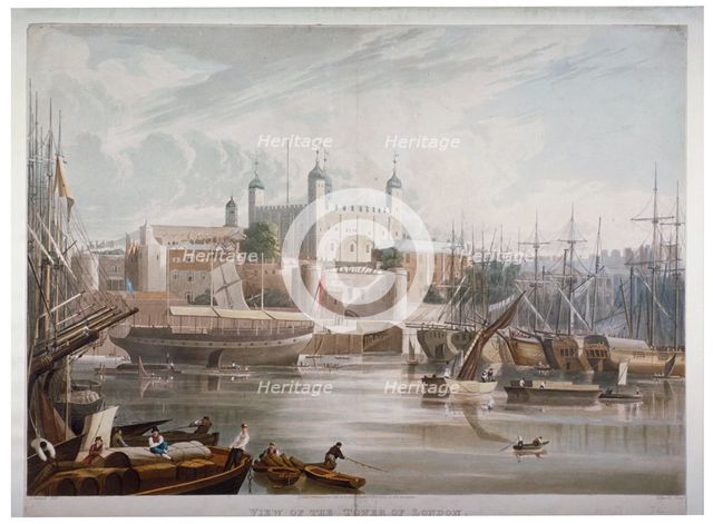Tower of London, 1819.                                     Artist: Daniel Havell