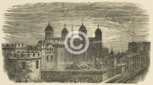 Tower of London, 1872.  Creator: Clément Édouard Bellenger.