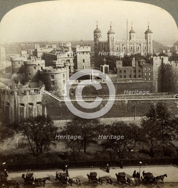 Tower of London, c late 19th century.Artist: Underwood & Underwood