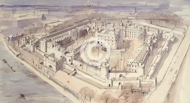 Tower of London, c1270, (1990-2010). Artist: Terry Ball.