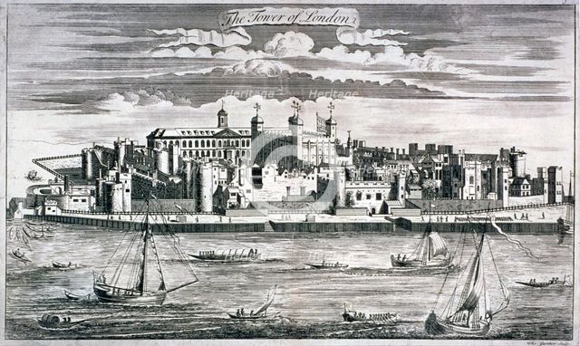Tower of London, c1750. Artist: Thomas Gardner