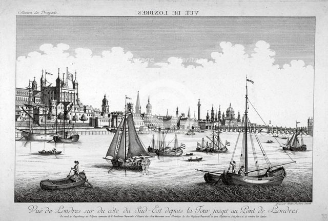 Tower of London, c1750. Artist: Balthasar Friedrich Leizelt