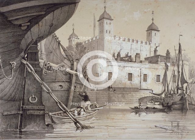 Tower of London, c1840. Artist: Anon