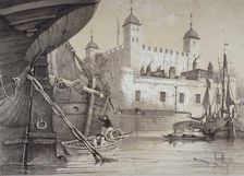 Tower of London, c1840. Artist: Anon