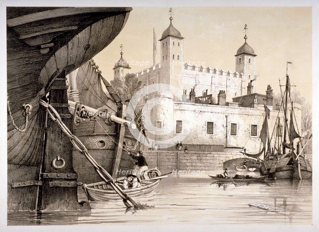 Tower of London, c1840. Artist: Edmund Patten