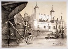 Tower of London, c1840. Artist: Edmund Patten