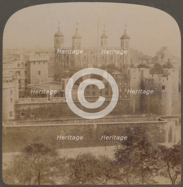 'Tower of London - famous old palace and prison of royalty - England', 1901. Creator: Unknown.