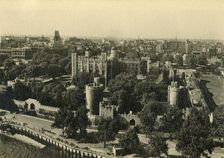 Tower of London. General View from the South c1920. Creator: Unknown