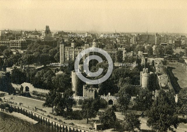 'Tower of London. General View from the South', c1920. Creator: Unknown.