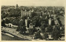 Tower of London. General View from the South c1920. Creator: Unknown