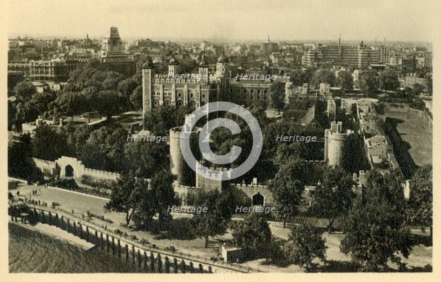 'Tower of London. General View from the South', c1920. Creator: Unknown.