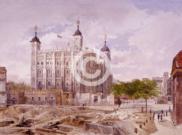 Tower of London, London, 1883. Artist: John Crowther