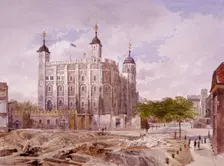 Tower of London, London, 1883. Artist: John Crowther