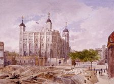 Tower of London, London, 1883. Artist: John Crowther