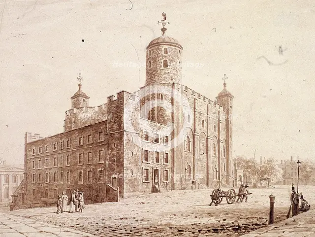 Tower of London, London, c1820. Artist: Frederick Nash