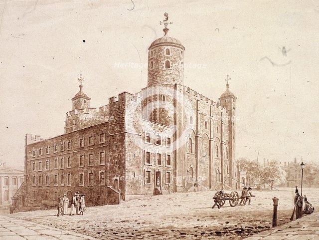 Tower of London, London, c1820. Artist: Frederick Nash