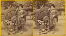 Tower of London.-Portrait of a Warder in full Dress., about 1866. Creator: Frank Mason Good