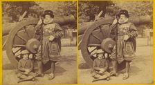 Tower of London.-Portrait of a Warder in full Dress., about 1866. Creator: Frank Mason Good