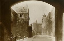 Tower of London. St. Thomas's and the Bell Tower c1910. Creator: Unknown