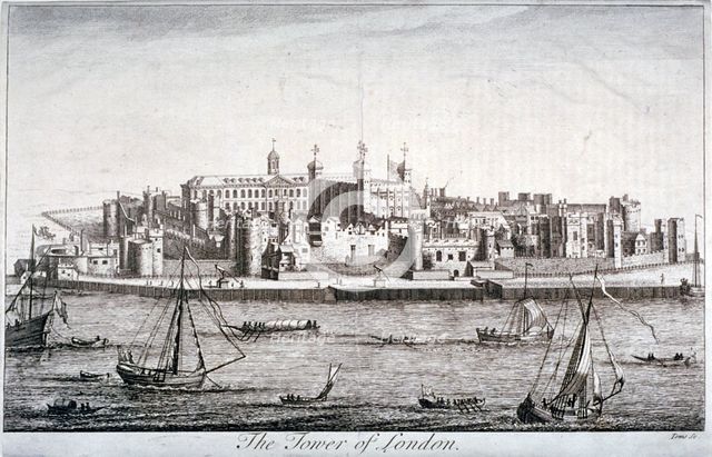 Tower of London, Stepney, c1750. Artist: William Henry Toms