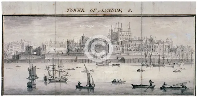Tower of London, Stepney, London, 1737. Artist: Samuel Buck