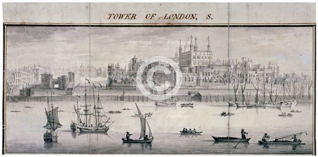 Tower of London, Stepney, London, 1737. Artist: Samuel Buck
