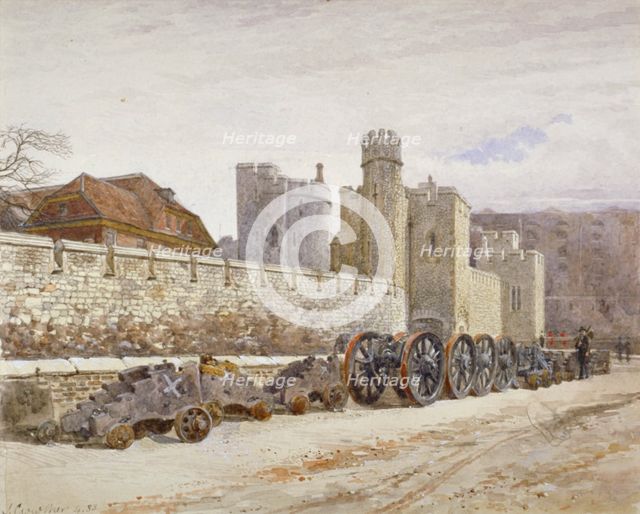 Tower of London, Stepney, London, 1883. Artist: John Crowther