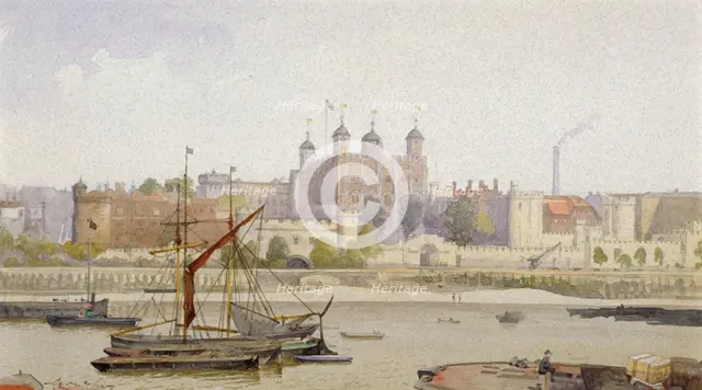 Tower of London, Stepney, London, c1883. Artist: John Crowther