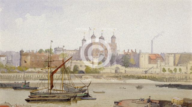 Tower of London, Stepney, London, c1883. Artist: John Crowther