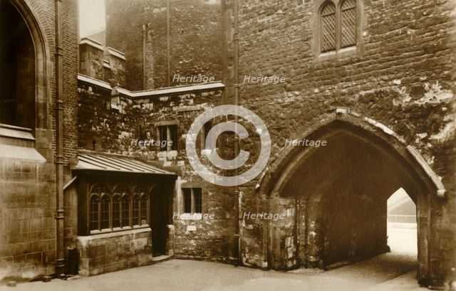 'Tower of London. The Wakefield Tower', c1910. Creator: Unknown.