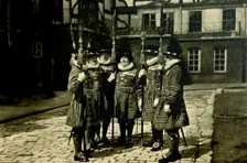 Tower of London Yeoman Warders c1920. Creator: Unknown