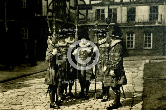'Tower of London Yeoman Warders', c1920. Creator: Unknown.