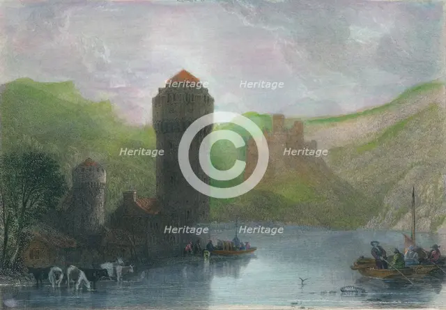 'Tower of Niederlahnstein', 19th cenrury. Artist: Edward Goodall.