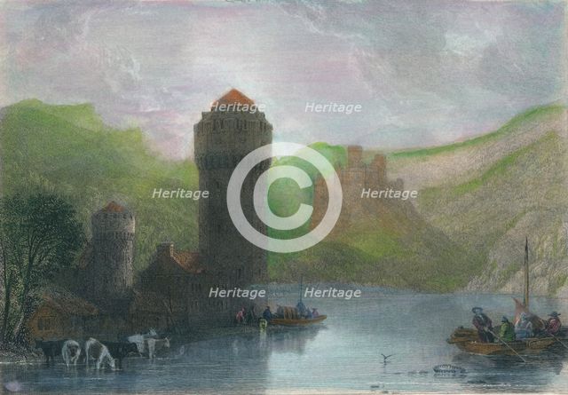 'Tower of Niederlahnstein', 19th cenrury. Artist: Edward Goodall.