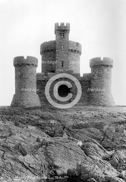 Tower of Refuge, Conister Rock, Isle of Man, 1890-1910. Artist: Unknown